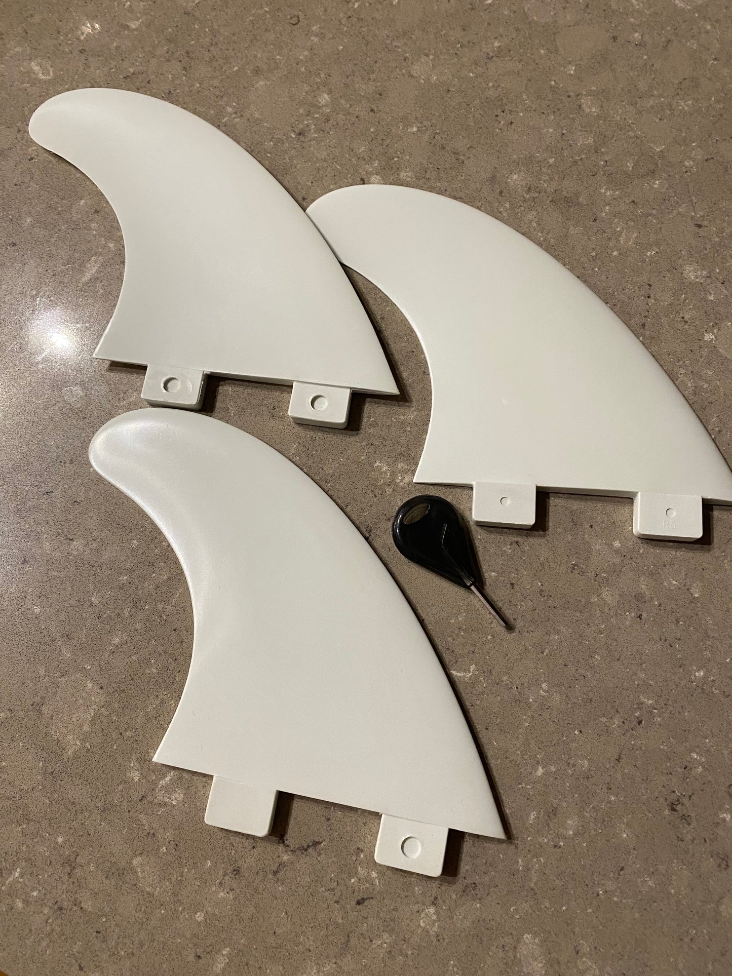 White FCS 1 Fins