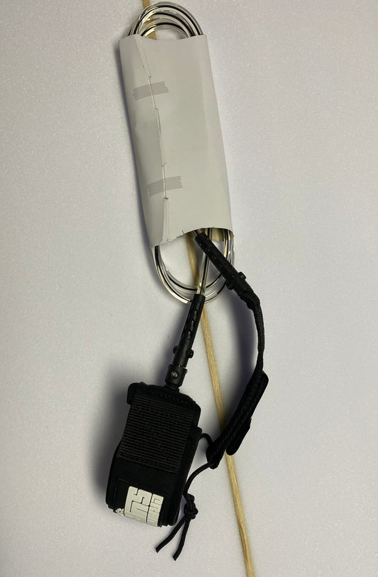 6ft Clear Leg Rope with Black